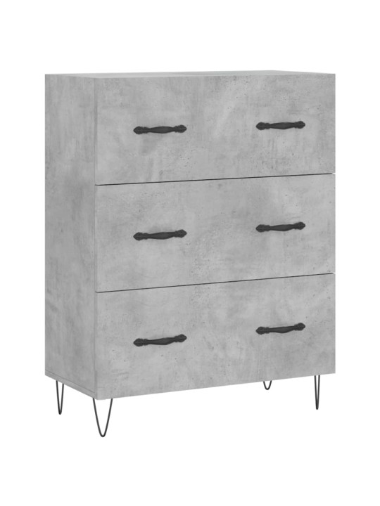 Příborník betonově šedý 69,5 x 34 x 90 cm kompozitní dřevo