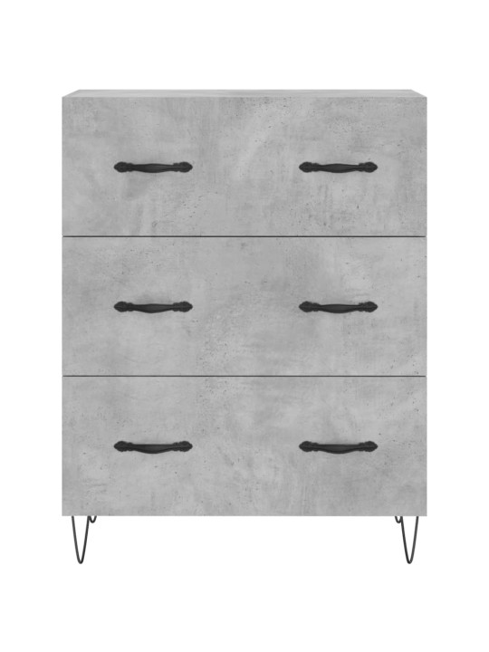 Příborník betonově šedý 69,5 x 34 x 90 cm kompozitní dřevo