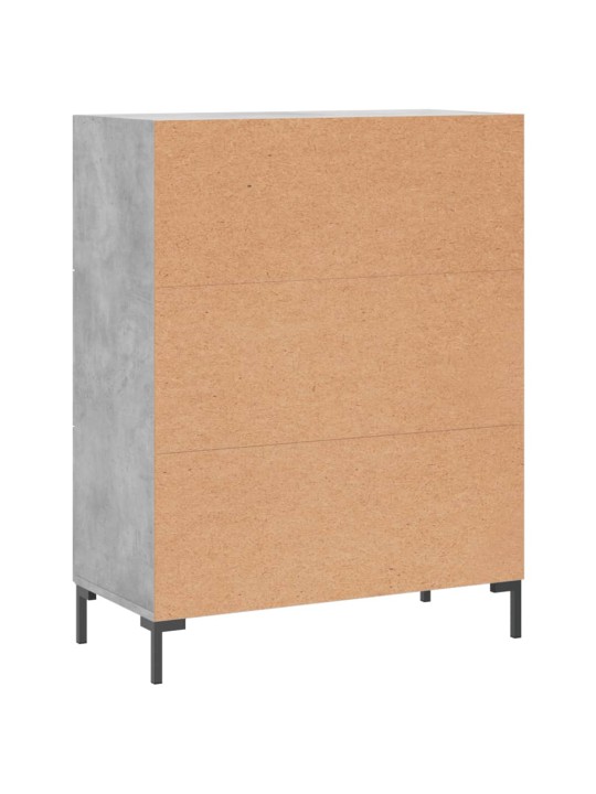 Příborník betonově šedý 69,5 x 34 x 90 cm kompozitní dřevo