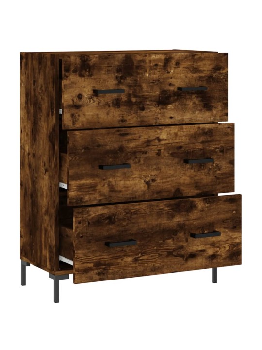 Příborník kouřový dub 69,5 x 34 x 90 cm kompozitní dřevo