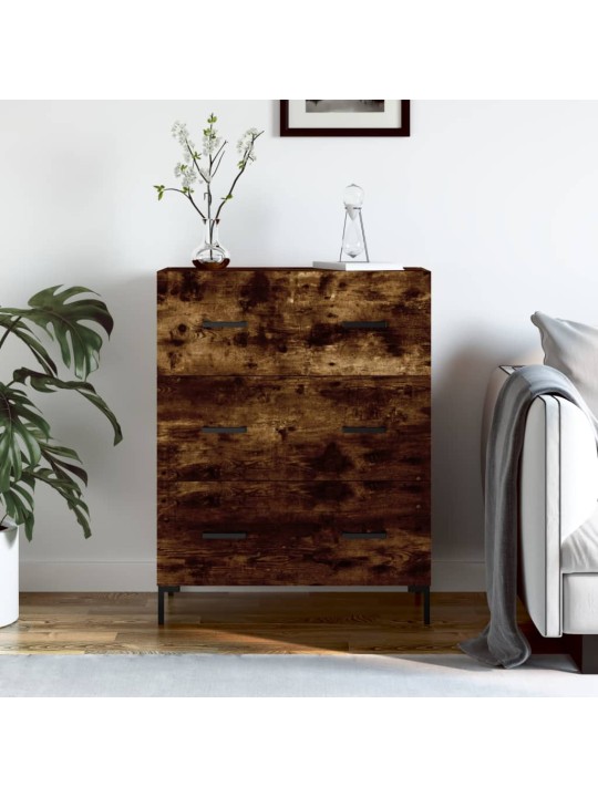 Příborník kouřový dub 69,5 x 34 x 90 cm kompozitní dřevo