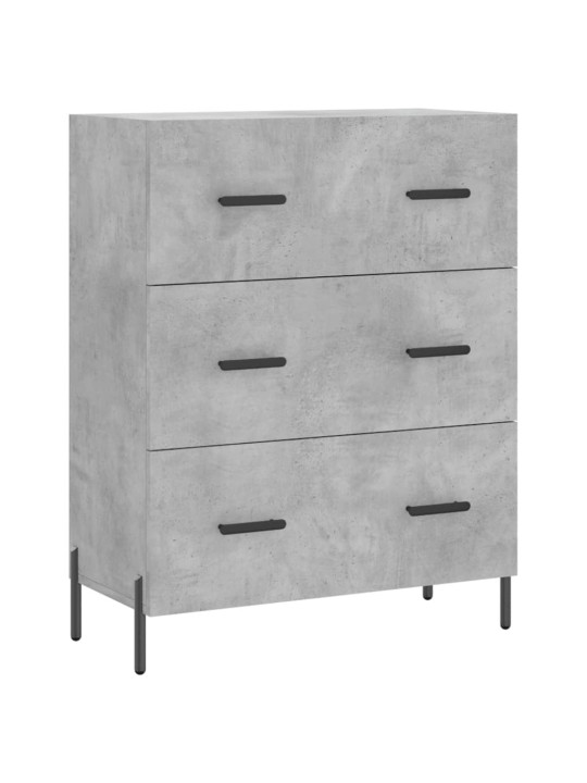 Příborník betonově šedý 69,5 x 34 x 90 cm kompozitní dřevo