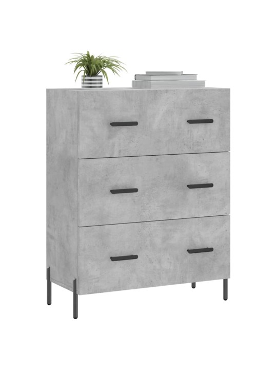 Příborník betonově šedý 69,5 x 34 x 90 cm kompozitní dřevo