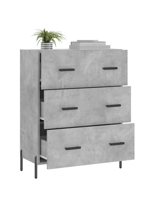 Příborník betonově šedý 69,5 x 34 x 90 cm kompozitní dřevo