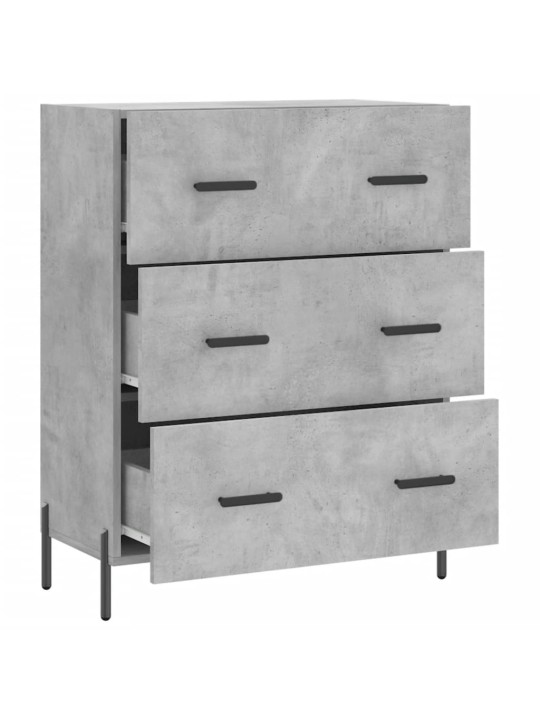 Příborník betonově šedý 69,5 x 34 x 90 cm kompozitní dřevo