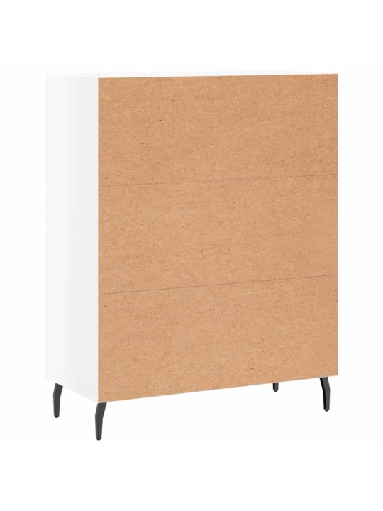 Příborník bílý s vysokým leskem 69,5x34x90 cm kompozitní dřevo