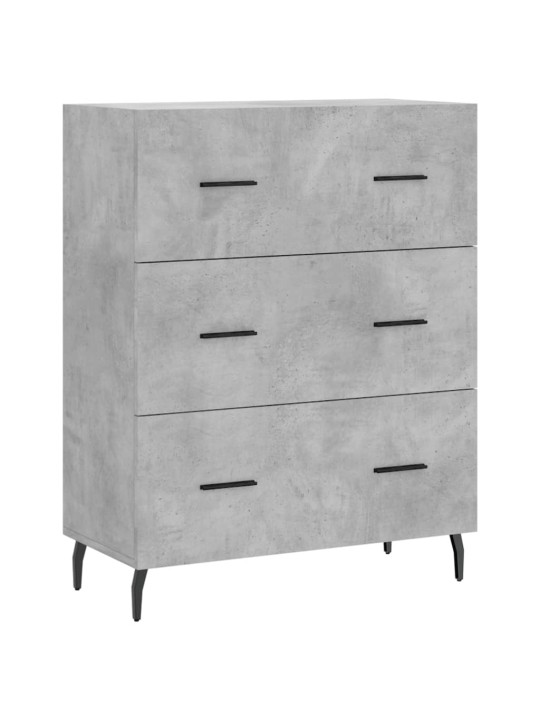 Příborník betonově šedý 69,5 x 34 x 90 cm kompozitní dřevo