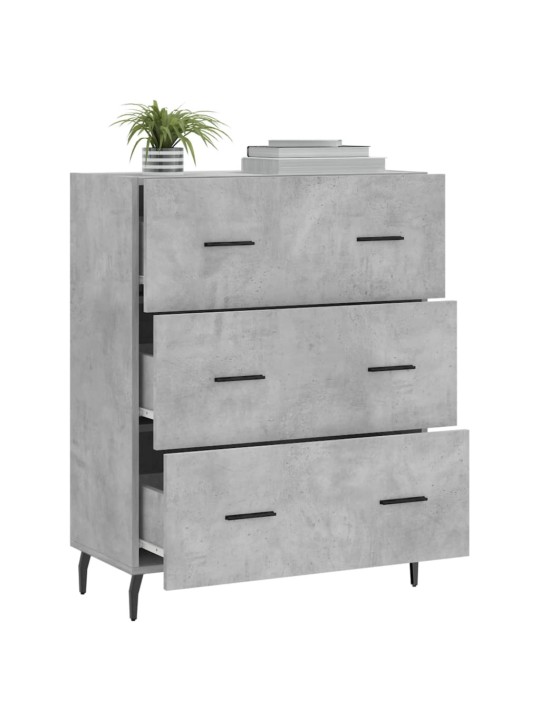 Příborník betonově šedý 69,5 x 34 x 90 cm kompozitní dřevo