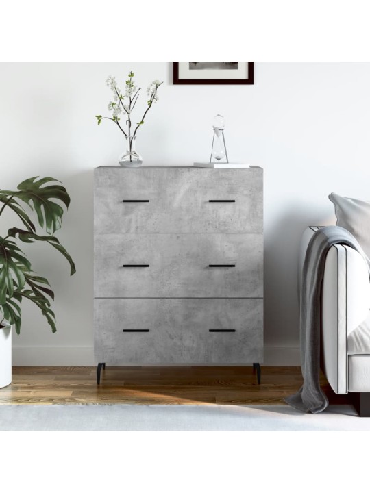 Příborník betonově šedý 69,5 x 34 x 90 cm kompozitní dřevo