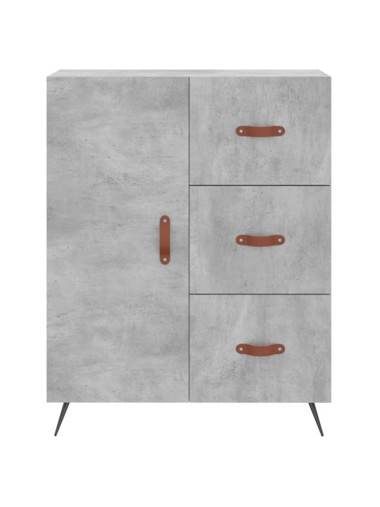 Příborník betonově šedý 69,5 x 34 x 90 cm kompozitní dřevo