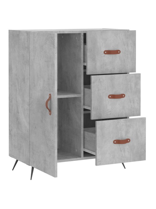 Příborník betonově šedý 69,5 x 34 x 90 cm kompozitní dřevo