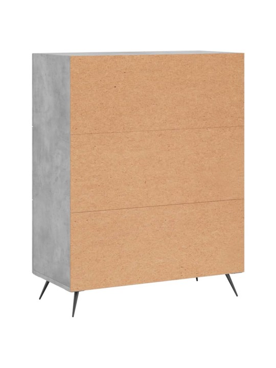 Příborník betonově šedý 69,5 x 34 x 90 cm kompozitní dřevo