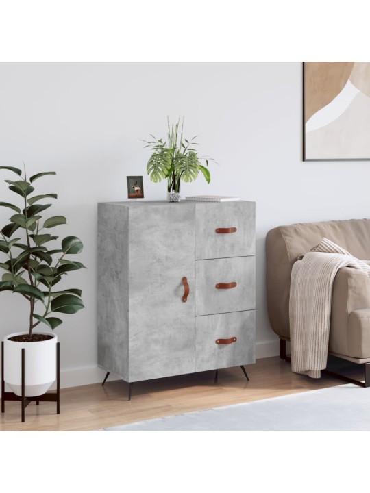 Příborník betonově šedý 69,5 x 34 x 90 cm kompozitní dřevo
