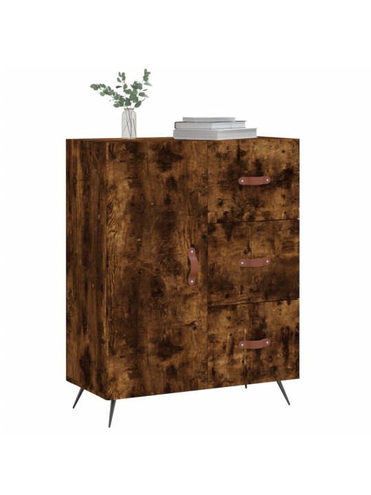 Příborník kouřový dub 69,5 x 34 x 90 cm kompozitní dřevo