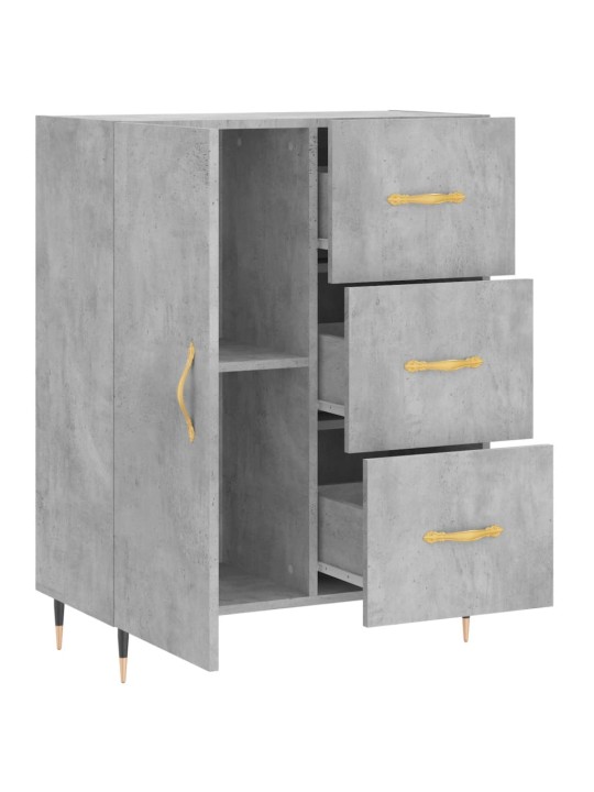 Příborník betonově šedý 69,5 x 34 x 90 cm kompozitní dřevo