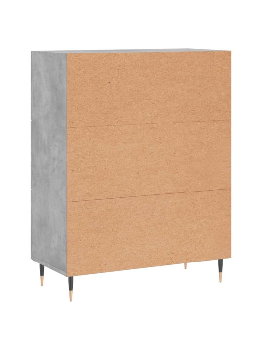 Příborník betonově šedý 69,5 x 34 x 90 cm kompozitní dřevo