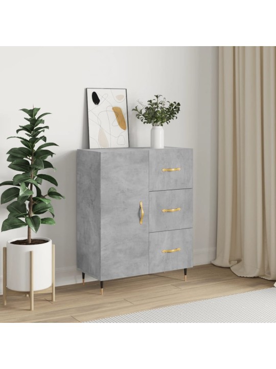Příborník betonově šedý 69,5 x 34 x 90 cm kompozitní dřevo