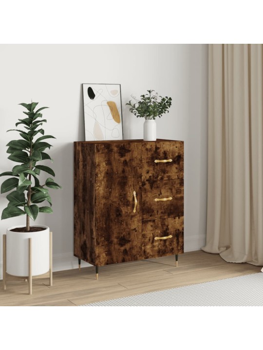 Příborník kouřový dub 69,5 x 34 x 90 cm kompozitní dřevo