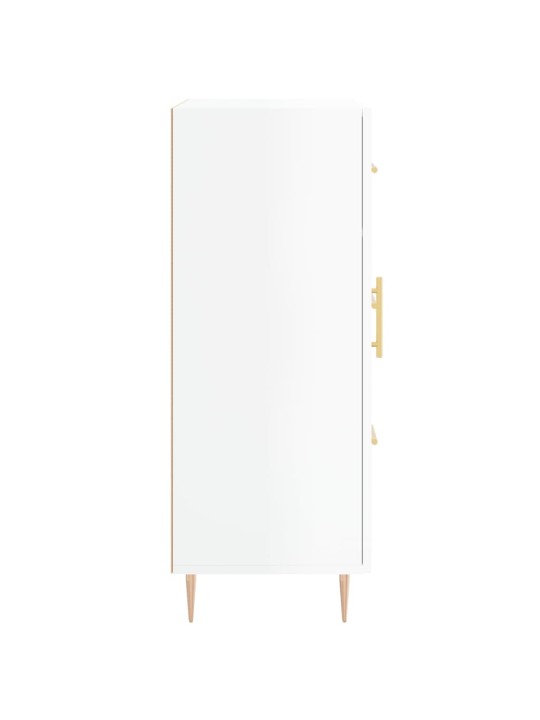 Příborník bílý s vysokým leskem 69,5x34x90 cm kompozitní dřevo