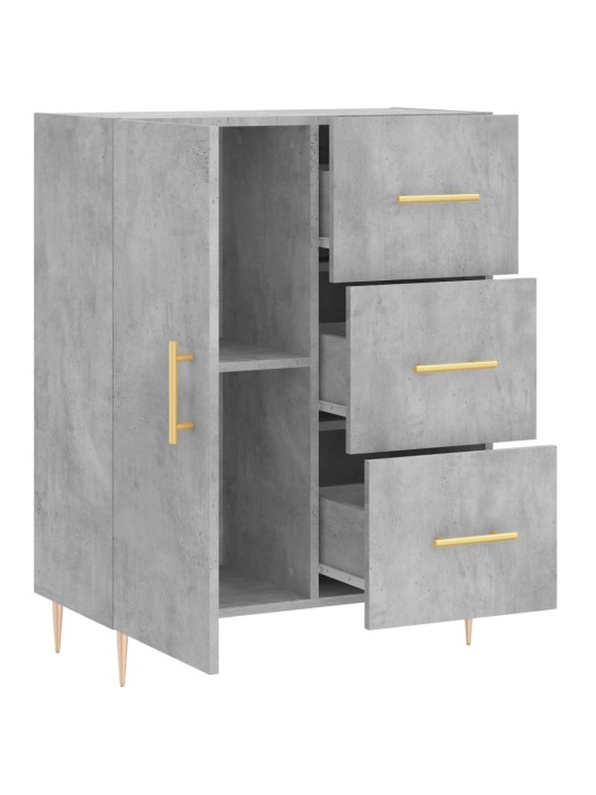Příborník betonově šedý 69,5 x 34 x 90 cm kompozitní dřevo
