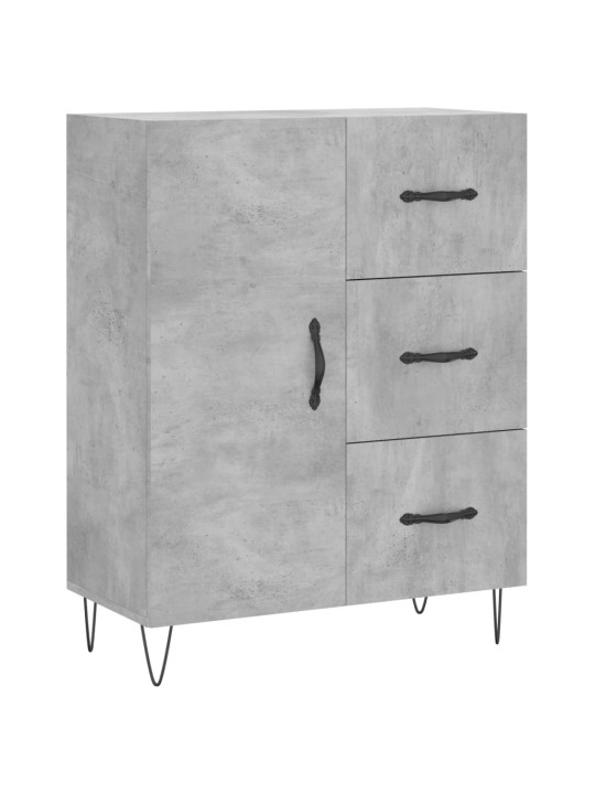 Příborník betonově šedý 69,5 x 34 x 90 cm kompozitní dřevo