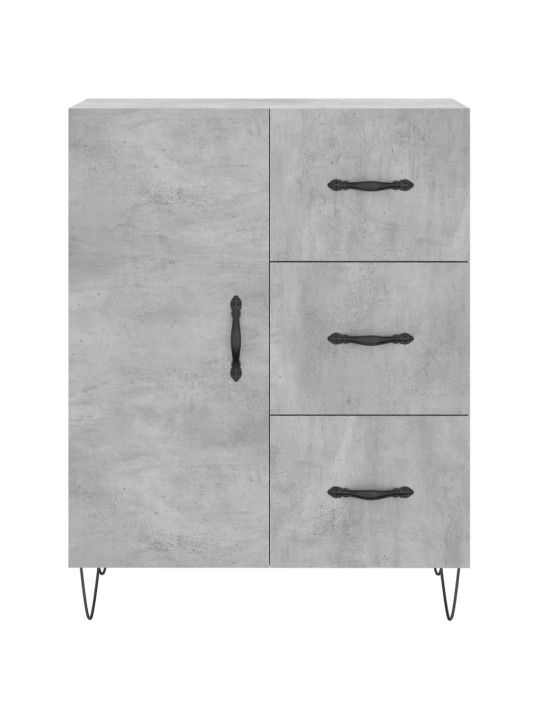 Příborník betonově šedý 69,5 x 34 x 90 cm kompozitní dřevo
