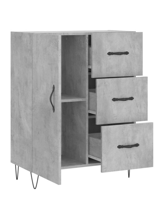 Příborník betonově šedý 69,5 x 34 x 90 cm kompozitní dřevo