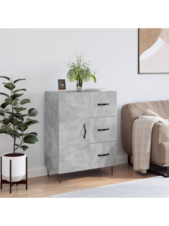 Příborník betonově šedý 69,5 x 34 x 90 cm kompozitní dřevo