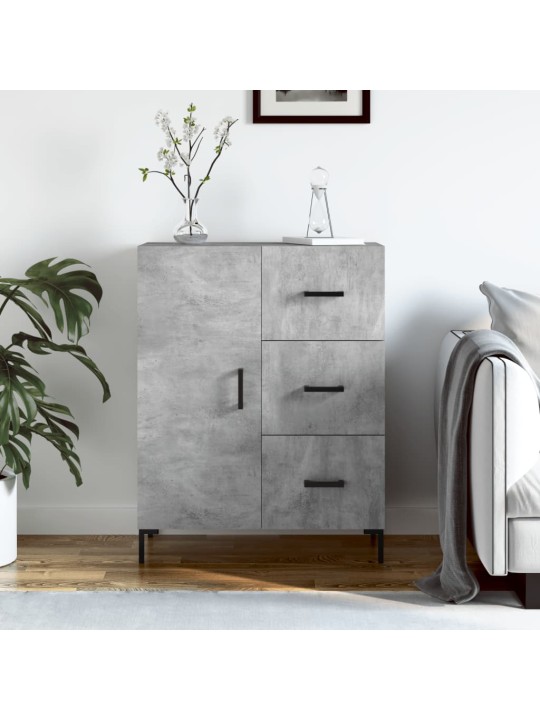 Příborník betonově šedý 69,5 x 34 x 90 cm kompozitní dřevo