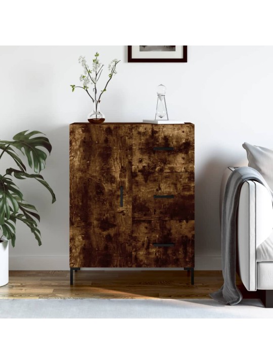 Příborník kouřový dub 69,5 x 34 x 90 cm kompozitní dřevo