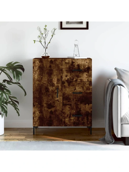 Příborník kouřový dub 69,5 x 34 x 90 cm kompozitní dřevo