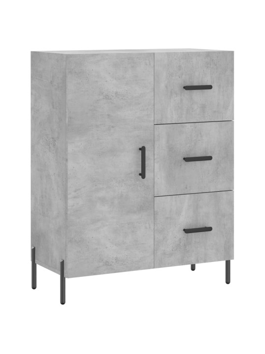 Příborník betonově šedý 69,5 x 34 x 90 cm kompozitní dřevo