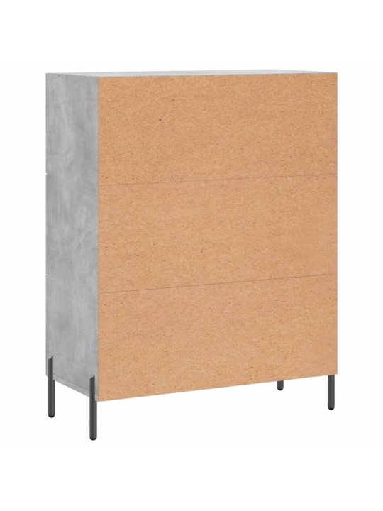 Příborník betonově šedý 69,5 x 34 x 90 cm kompozitní dřevo