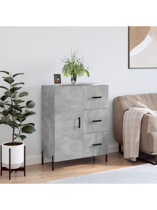 Příborník betonově šedý 69,5 x 34 x 90 cm kompozitní dřevo