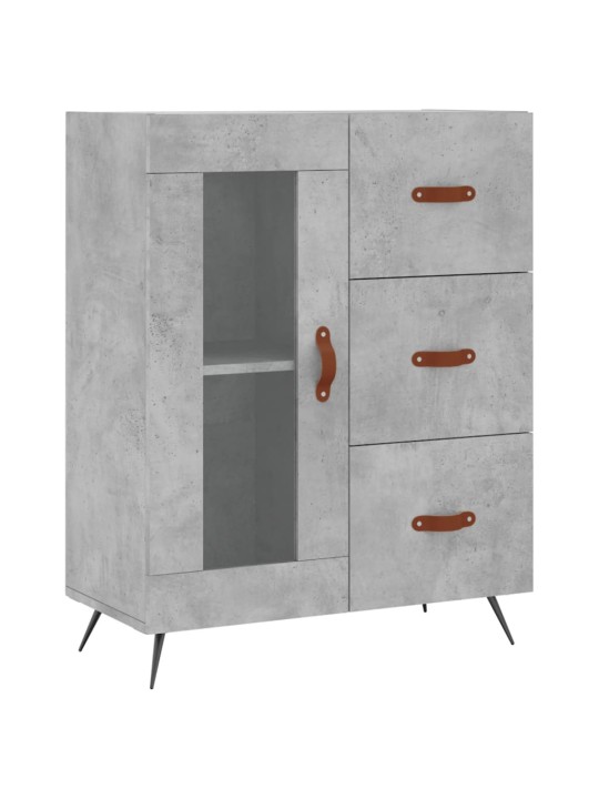 Příborník betonově šedý 69,5 x 34 x 90 cm kompozitní dřevo