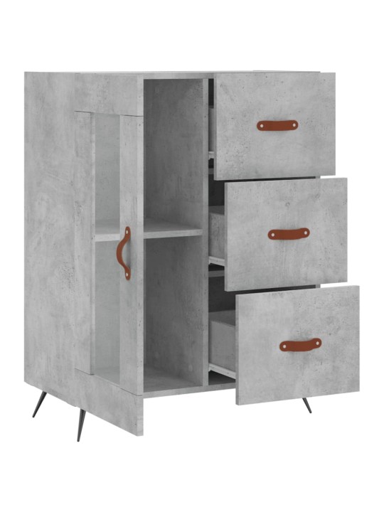 Příborník betonově šedý 69,5 x 34 x 90 cm kompozitní dřevo