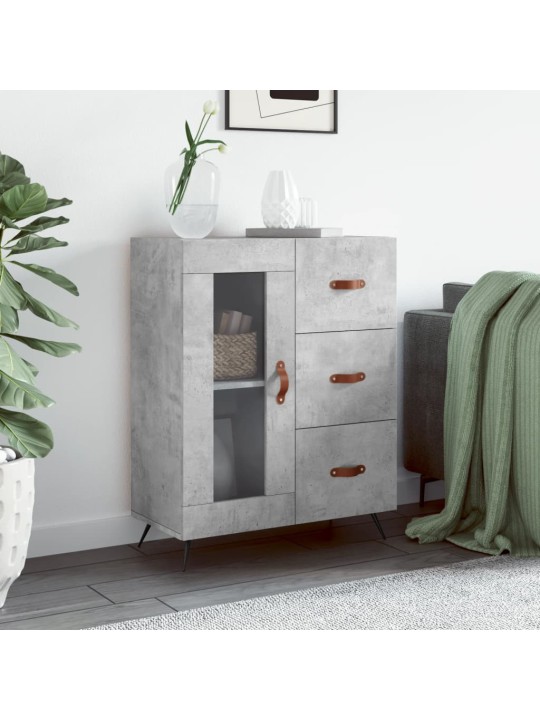Příborník betonově šedý 69,5 x 34 x 90 cm kompozitní dřevo