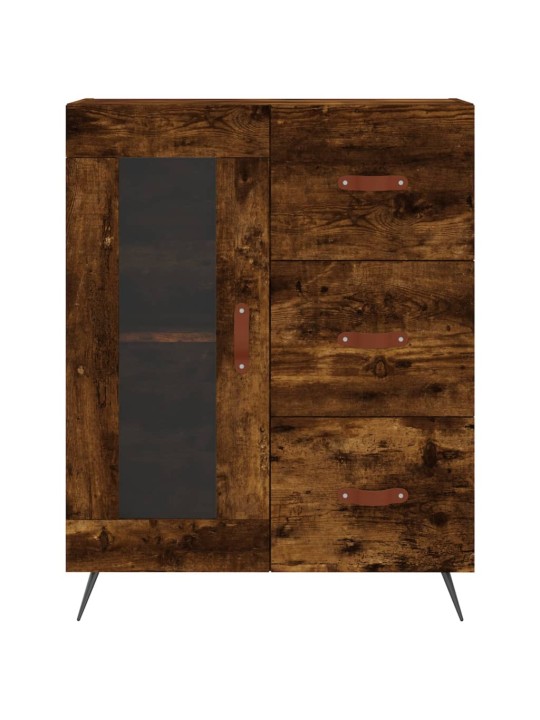 Příborník kouřový dub 69,5 x 34 x 90 cm kompozitní dřevo
