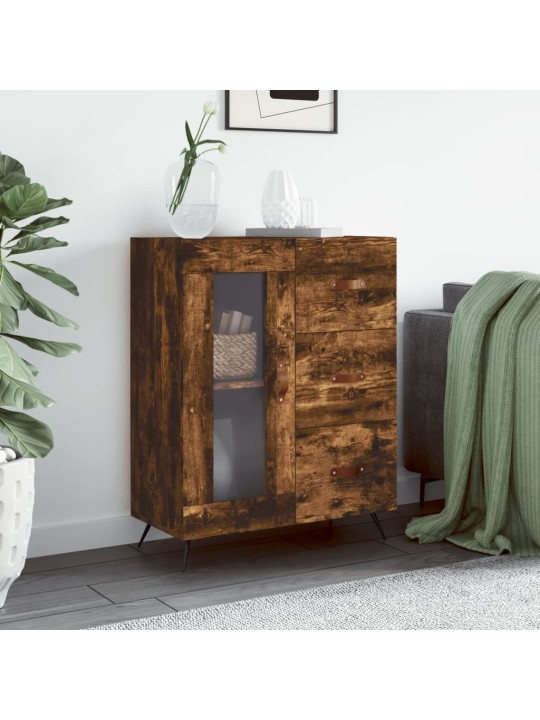 Příborník kouřový dub 69,5 x 34 x 90 cm kompozitní dřevo
