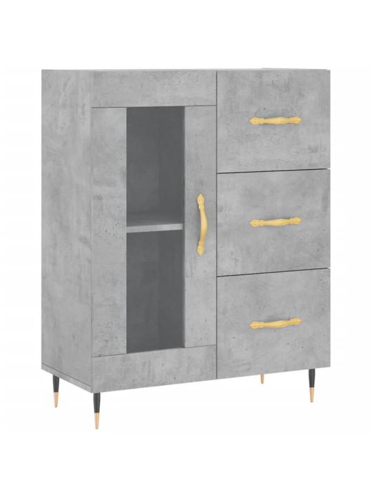 Příborník betonově šedý 69,5 x 34 x 90 cm kompozitní dřevo