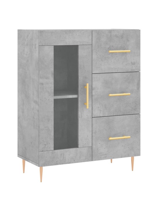 Příborník betonově šedý 69,5 x 34 x 90 cm kompozitní dřevo