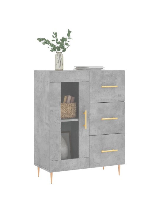 Příborník betonově šedý 69,5 x 34 x 90 cm kompozitní dřevo