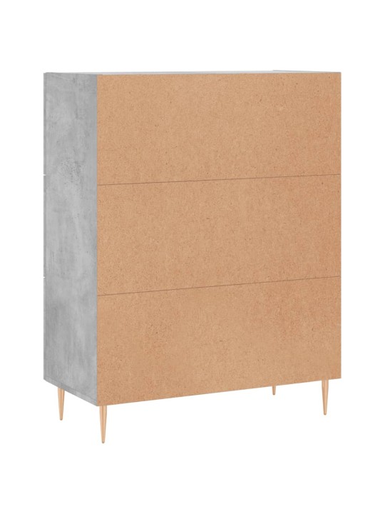 Příborník betonově šedý 69,5 x 34 x 90 cm kompozitní dřevo