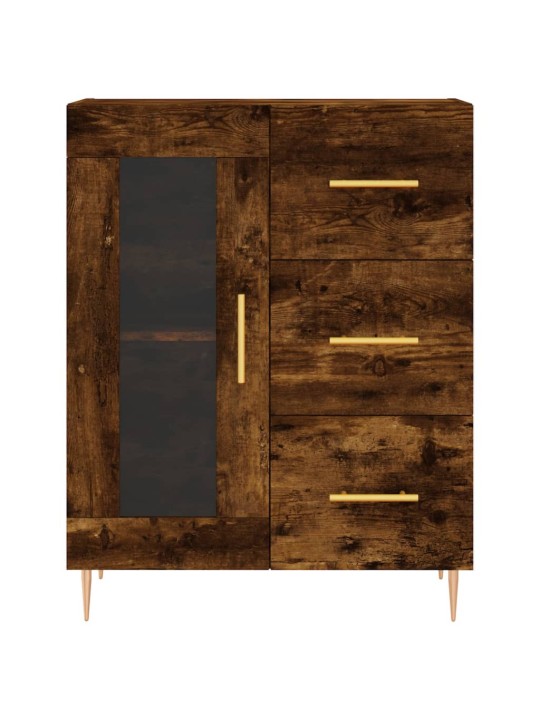Příborník kouřový dub 69,5 x 34 x 90 cm kompozitní dřevo
