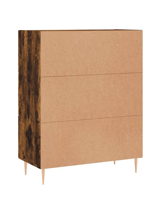 Příborník kouřový dub 69,5 x 34 x 90 cm kompozitní dřevo