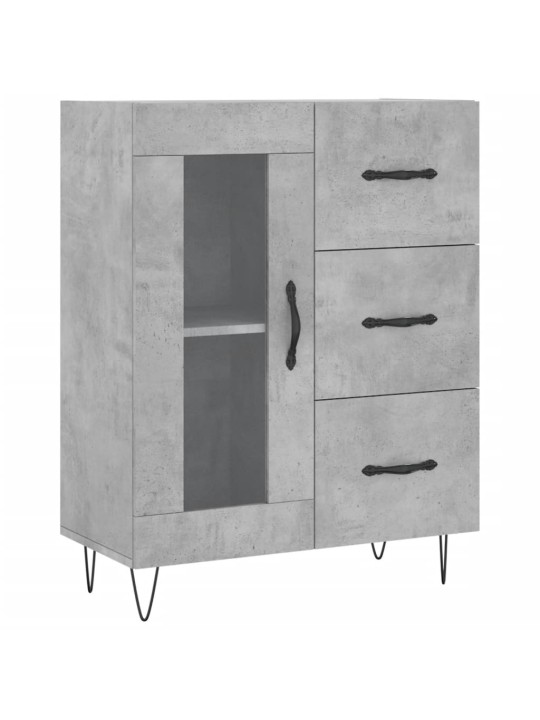 Příborník betonově šedý 69,5 x 34 x 90 cm kompozitní dřevo