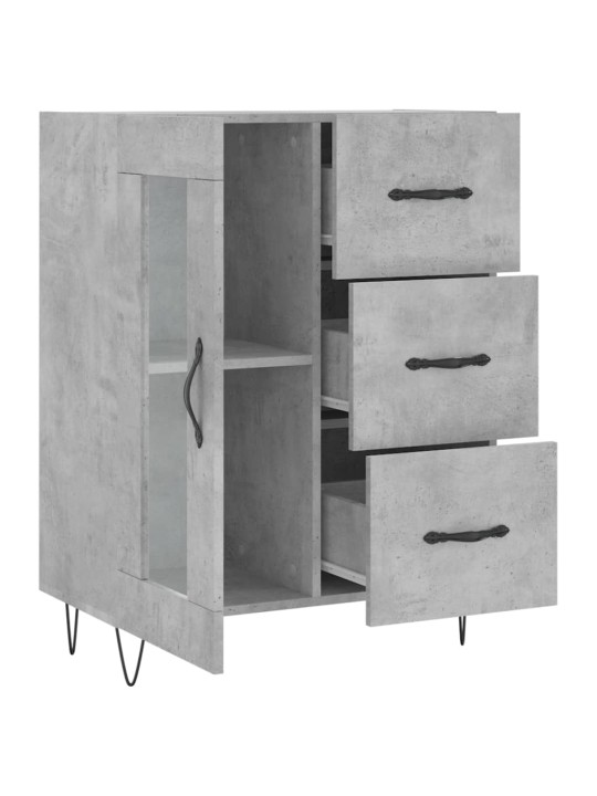 Příborník betonově šedý 69,5 x 34 x 90 cm kompozitní dřevo