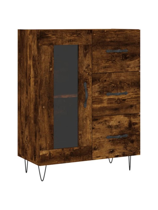 Příborník kouřový dub 69,5 x 34 x 90 cm kompozitní dřevo