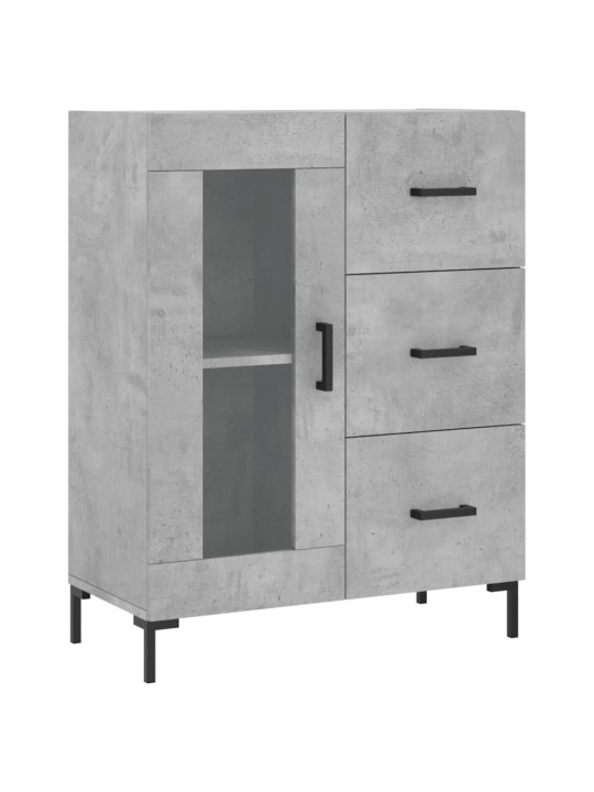 Příborník betonově šedý 69,5 x 34 x 90 cm kompozitní dřevo