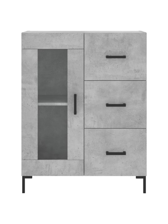 Příborník betonově šedý 69,5 x 34 x 90 cm kompozitní dřevo